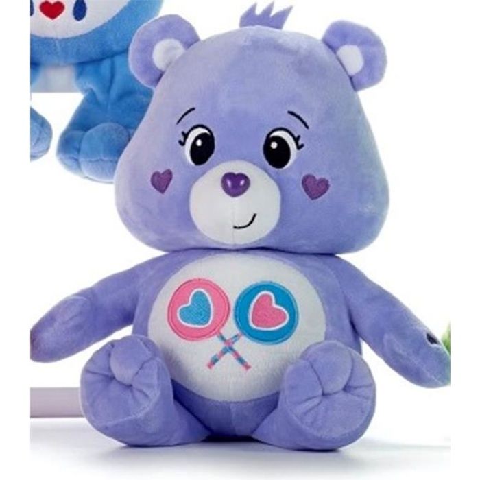 Peluche Bisounours Mauve 28 Cm Achat Vente Peluche Cdiscount