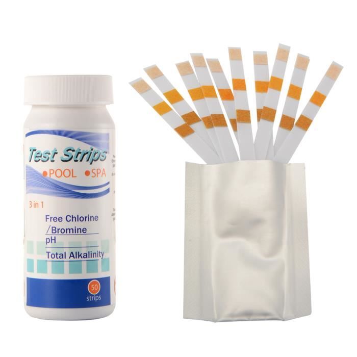 Xcsource 3 En 1 Bandelettes De Test D Eau Outil D Analyse L Eau Alcaline Totale Pour Le Chlore Et Brome Ph Piscines Spas Th915 Achat Vente Mesure Controle Xcsource 3 En 1 Bandelettes Cdiscount