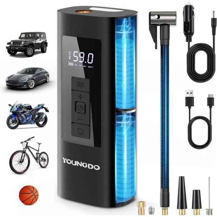 Compresseur D'air Sans Fil YOFIDRA – Gonfleur Pour Pneu Voiture/moto/vélo – Compatible Makita 18V