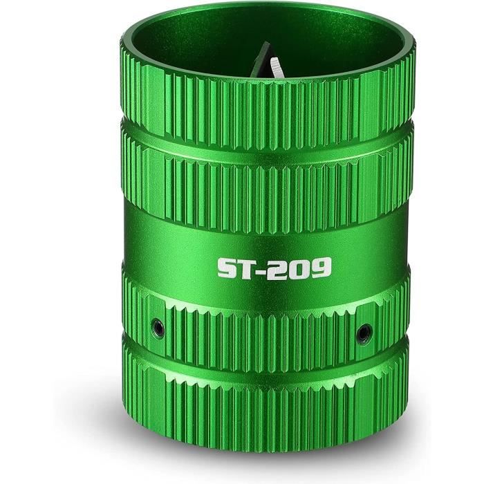 Outil D'Ébavurage Tuyaux Cuivre 4 En 1 - Nettoyeur Bornes Batterie, Trous 11-17 Mm
