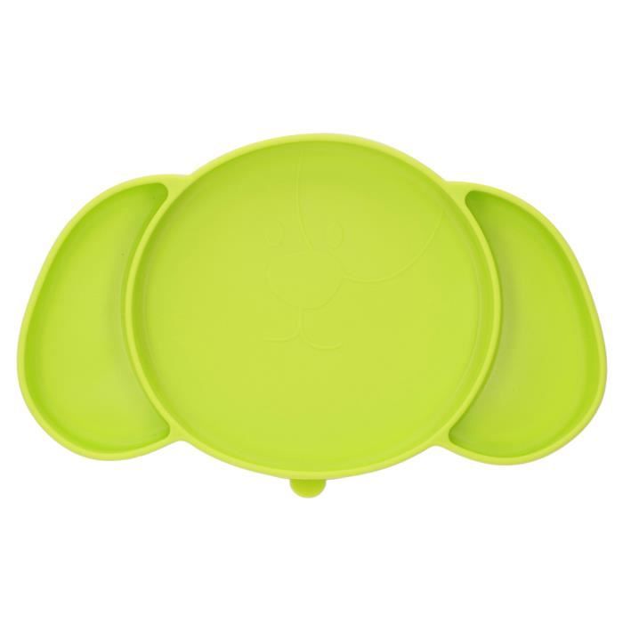 Assiette Divisée 3 Compartiments Pour Régime Et Portion Contrôlée - Résine Incassable, 24.2 Cm, Idéale Pour étudiants Et Repas équilibrés