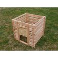 Composteur en bois de douglas naturel 700 litres-1