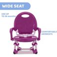 Réhausseur de chaise Chicco Pocket Snack - Violetta - Pour bébé de 6 mois à 3 ans - Portable et réglable-1