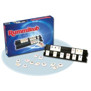 Rummikub jeu de société de réflexion - Version jeu de voyage compact en métal