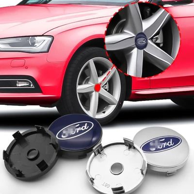 Autocollants 3D Silicone Pour Cache-moyeu 60mm – 4 Pièces, Vinyle Résistant UV, Logo USA Crâne - 4