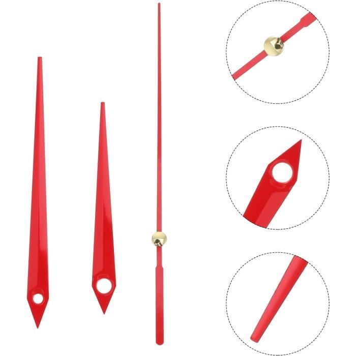 Mécanisme D'Horloge Silencieux AUTSUPPL - Mouvement à Piles Avec Aiguilles - Pour Cadran 10-12cm