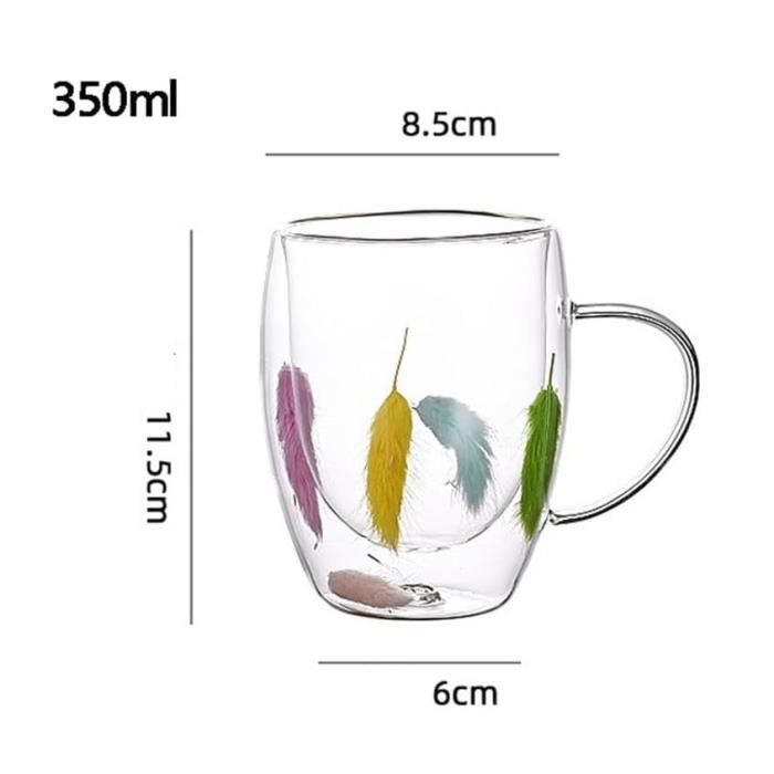 Tasse à Café Vintage En Verre Tia Maria, Verre à Latte Rétro - Lot