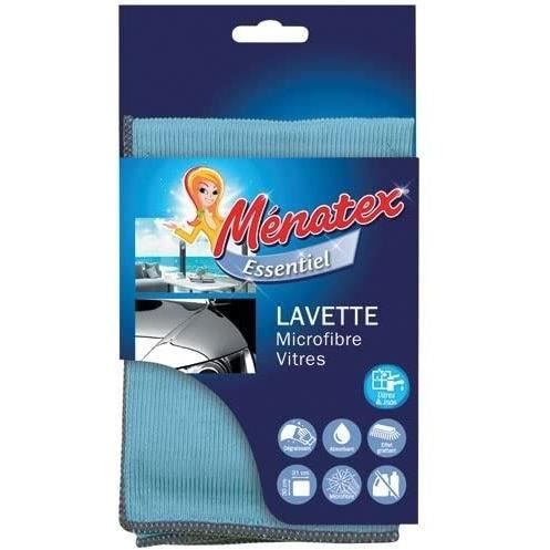 Lavette lave vitre et inox microfibre LA MENAGERE : la lavette à Prix  Carrefour