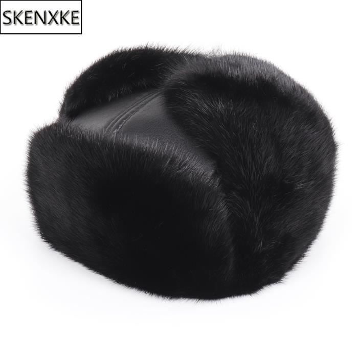 Chapeau Russe HunterBee – Bomber Aviateur Avec Masque Amovible, Fourrure Synthétique, Unisexe, Pour Grand Froid