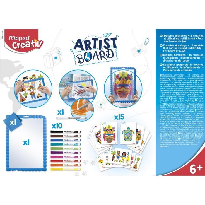 Tableau De Traçage à Grille Pour Enfants - 20 Cartes Réutilisables, Ardoise Effaçable, Activité STEM