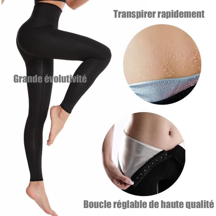 Pantalon de Yoga Legging Anti Cellulite Fort Compression Thermique Legging Minceur AccelererTranspiration pour Perdre du Poids S M