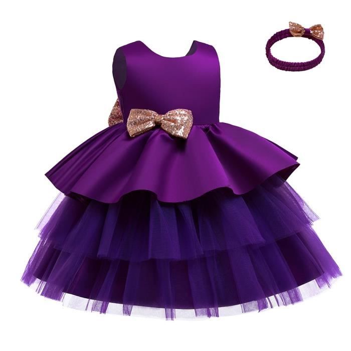 Robe Princesse Tulle Pour Fille | Motif Papillon | Sans Manches | Pour Mariage, Anniversaire, Fête