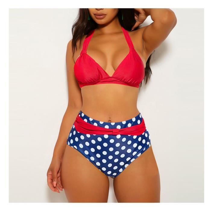 Bikini retro taille 2025 haute