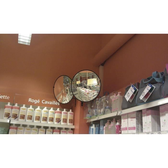 VISO Miroir de surveillance convexe en verre, diamètre 33 cm
