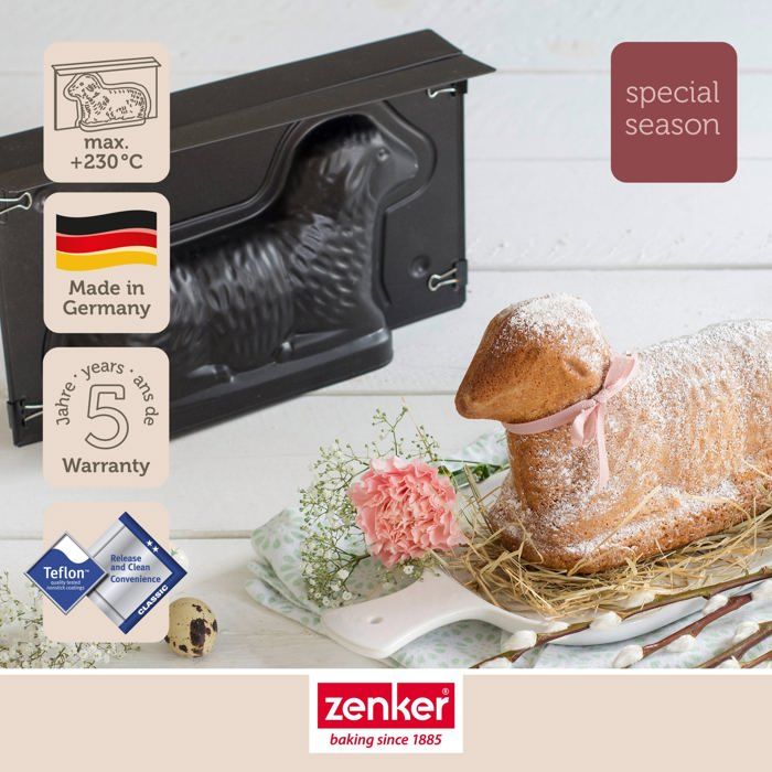 Birkmann 212022 Moule à Pâtisserie Agneau 3D - 900ml Acier Antiadhésif