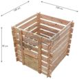 Composteur en bois de douglas naturel 700 litres-2