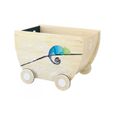 Chariot à jouets en bois - Vilac - Sous la canopée - Poignée en corde et perles de bois-2