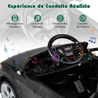 Voiture Electrique pour Enfants Audi - 4 Roues - 12V - Blanc