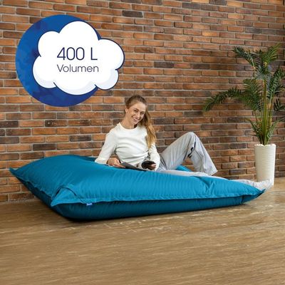Housse De Pouf Amovible Bruni Jaune XXL - 180x140 Cm, Imperméable, Pour Intérieur Et Extérieur, Sans Rembourrage