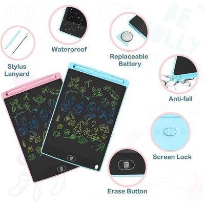 Tablette Enfant De 8,5 Pouces, Lot 2 Ardoise Magique Pour Enfants