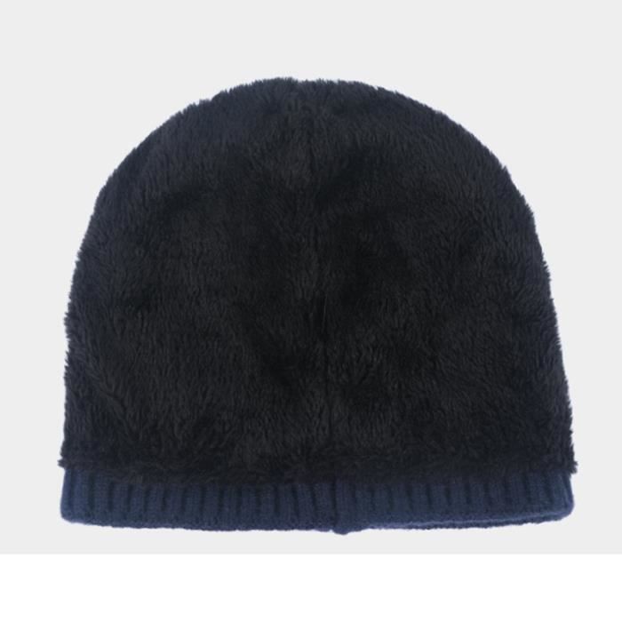 Lot De 2 Bonnets D'Hiver En Maille Unisexe - Noir, Chaud, Élastique - Pour Homme Et Femme, Ski, Randonnée