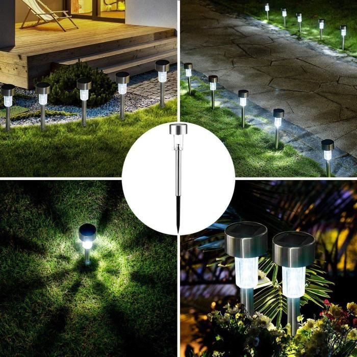 Lampes Solaires De Jardin Avec Solar Flame Lights Lot De 2 Deco Jardin  Exterieur Pour Terrasse Éclairage Pour Chemins Lampe A755 - Cdiscount Maison