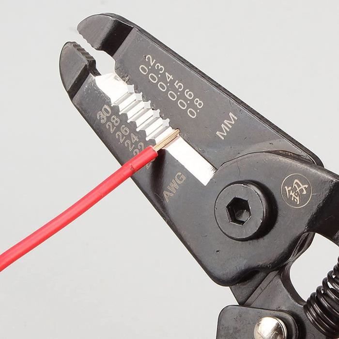 6'' Pince à Denuder Coupeur Câble Fil Corde Poignée Electricien Outil  Bricolage - Cdiscount Bricolage