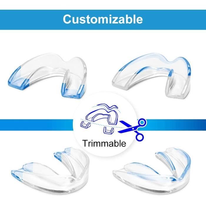 Gouttière Anti-bruxisme En Silicone MEDIA WAVE – Protège Les Dents La Nuit, Confortable Et Neuve