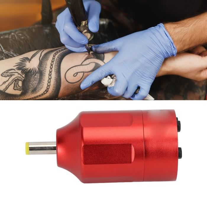 Kit de tatouage sans fil mât Machine à tatouer rotative stylo batterie  alimentation sans fil aiguilles de tatouage alimentation de tatouage