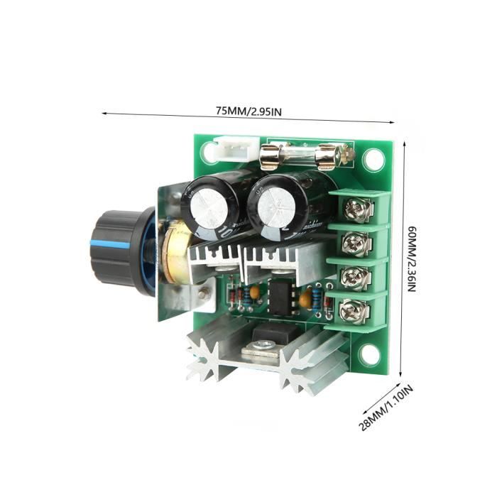 Contrôleur Vitesse Moteur DC 12V/24V - Pour Ventilateur Camion, Chauffage, Dégivrage