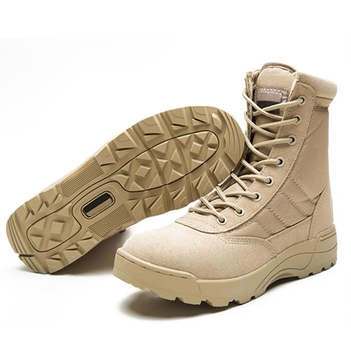 LUDEY Bottes Militaires Hommes Tactiques Légères - Antidérapantes, Respirantes Et Ultra-Durables