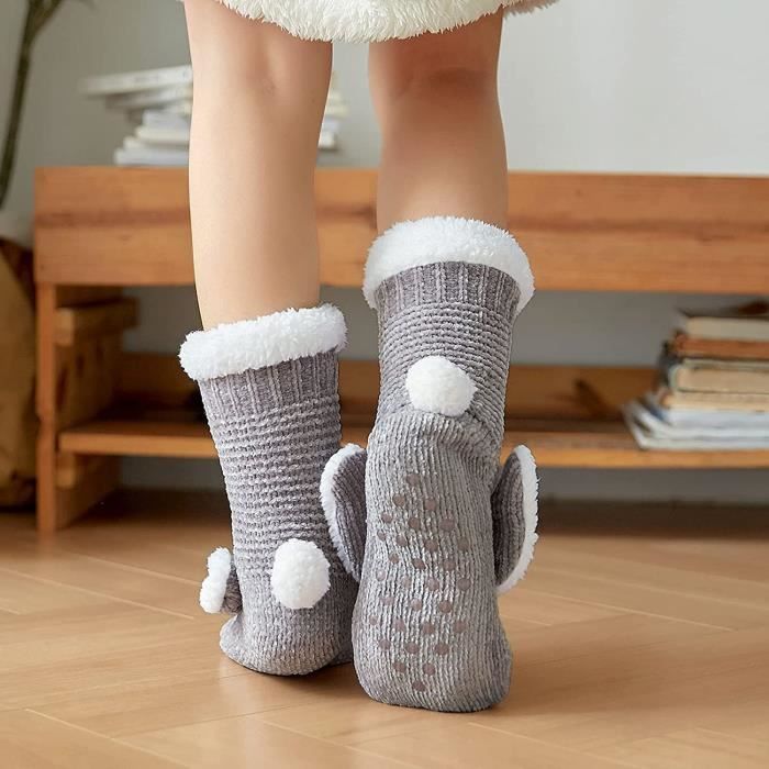 Chaussettes en laine bicolore • Moment Cocooning