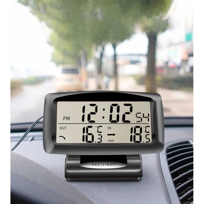 Horloge électronique de voiture à double température interne et