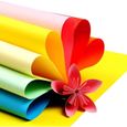A4 papier couleur feuilles,100pcs cartonnées ​couleur A4 cartes colorées Papier Cartonné Coloré 210x297mm feuilles de papier origami-3