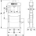 Presse hydraulique d'établi 15t à pompe 2 vitesses - KS Tools 160.0112 - Presse d'atelier-3