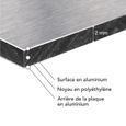 Panneau Composite Aluminium Brossé 2 mm10 x 10 cm (100 x 100 mm) 10 x 10 cm (100 x 100 mm)-3