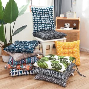 Lot De 4 Coussins De Chaise Ronds épais – 40,6 X 40,6 Cm, éponge 5 Cm – Housse Amovible En Faux Lin, Fond Antidérapant – Beige - 5