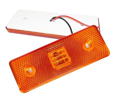 Lot De 4 Feux De Gabarit LED Pour Remorque - 3 LED Rouges, 12V/24V, étanches IP67, Dimensions 103 Mm, Universels