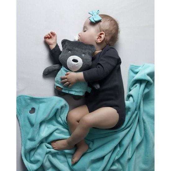Nounours Aide Au Sommeil Myhummy Maya Gris Fonce Peluche Avec Bruits Blancs Endormissement Bebe Cdiscount Puericulture Eveil Bebe