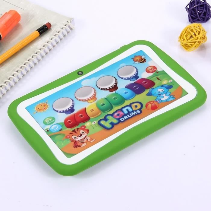 Tablette verte enfants écran 7 pouces 8 GO3