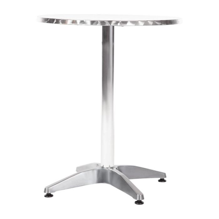 Bolero - Mange-debout, table haute de bar ronde Bolero 60 cm en acier inoxydable bonne résistance aux intempéries, table de bistrot, terrasse, mobilier de jardin pour intérieur et extérieur U502 Bolero - Mange-debout, table haute de bar ronde Bolero 60 cm en acier inoxydable bonne résistance aux intempéries, table de bistrot, terrasse, mobilier de jardin pour intérieur et extérieur U502
