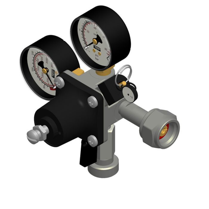 Réducteur De Pression CO2 1 Ligne Pour AFG 7 Bars - Détendeur Précis Pour Brassage Ou Aquariophilie