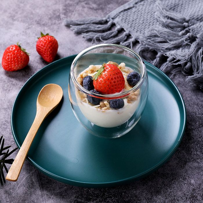 Lot De 6 Tasses à Café Double Paroi - 90 Ml - Design Moderne - Lavables Lave-vaisselle