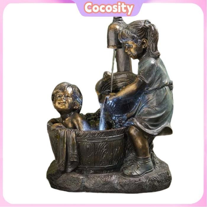 Statues Grenouille Jardin EocuSun - Résine Imperméable - Lot De 2 - 15.8 Cm - Déco Extérieure