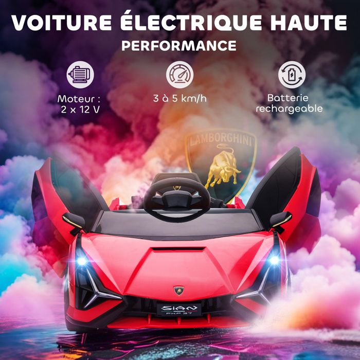 LALAHO Voiture Électrique Enfant 12V – Porsche Cayenne Coupe Blanc – Télécommande 2,4G, MP3, Phares LED, Sécurité Démarrage Lent