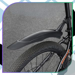 Set Garde-Boue Vélo Enfant Avant Et Arrière - Réglable Facile à Installer, Protection Efficace Noir Pour Vélos 16 Et 18 Pouces