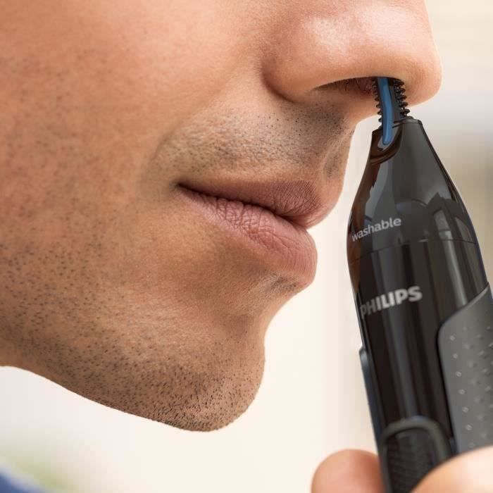 Drfeify Coupe-poils De Nez Tondeuse à Poils De Nez 2 Pièces Tondeuse De Détail Tondeuse Pour Nez