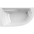 Baignoire asymétrique droite - ALLIBERT BATH & DESIGN - RIVA 160 x 90 cm - Acrylique - Blanc-0