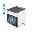3 en1 Climatiseur Mobile Air Mini Cooler - Rafraichisseur d'air Ventilateur, Portable Humidificateur Purificateur, Leakproof