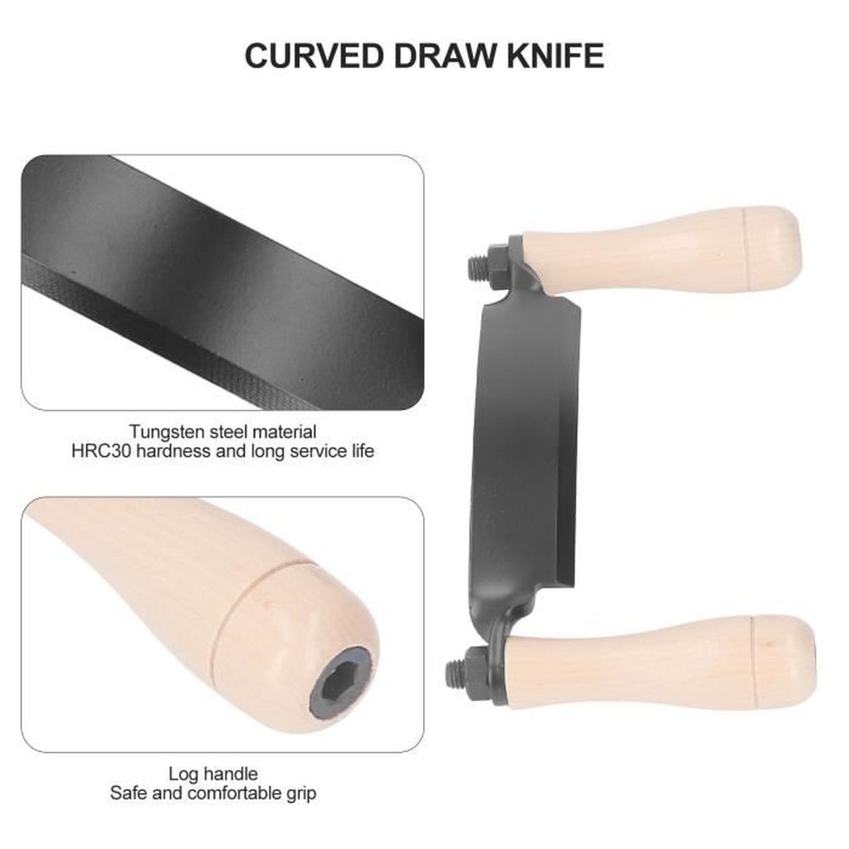 Couteau à gratter lame incurvée